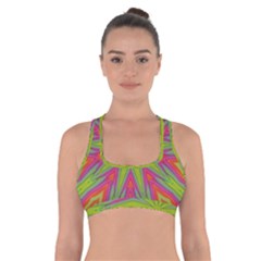 Pattern Art Abstract Art Abstract Background Cross Back Sports Bra by Simbadda