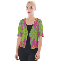 Pattern Art Abstract Art Abstract Background Cropped Button Cardigan by Simbadda