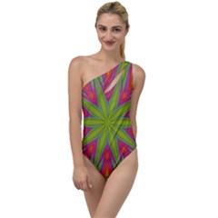 Pattern Art Abstract Art Abstract Background To One Side Swimsuit by Simbadda