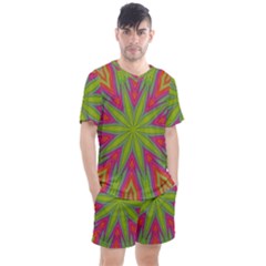 Pattern Art Abstract Art Abstract Background Men s Mesh Tee And Shorts Set