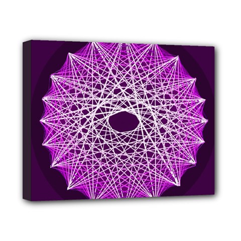 Mandala Mallow Circle Abstract Canvas 10  X 8  (stretched) by Simbadda