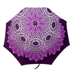 Mandala Mallow Circle Abstract Folding Umbrellas by Simbadda