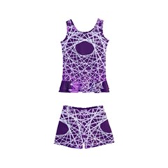 Mandala Mallow Circle Abstract Kid s Boyleg Swimsuit by Simbadda