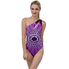 Mandala Mallow Circle Abstract To One Side Swimsuit by Simbadda