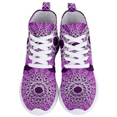 Mandala Mallow Circle Abstract Women s Lightweight High Top Sneakers by Simbadda