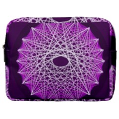 Mandala Mallow Circle Abstract Make Up Pouch (large)