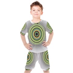 Fractal Mandala White Background Kid s Set