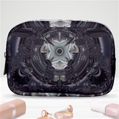 Black And White Fractal Art Artwork Design Make Up Pouch (small)