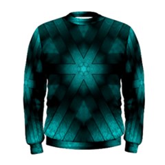 Abstract Pattern Black Green Men s Sweatshirt by Simbadda