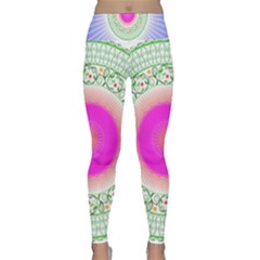 Flower Abstract Floral Lightweight Velour Classic Yoga Leggings