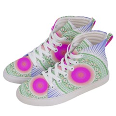 Flower Abstract Floral Men s Hi-top Skate Sneakers by Simbadda