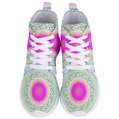 Flower Abstract Floral Women s Lightweight High Top Sneakers by Simbadda