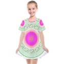 Flower Abstract Floral Kids  Smock Dress View1