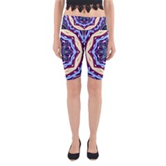 Mandala Art Design Pattern Yoga Cropped Leggings by Simbadda