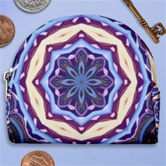 Mandala Art Design Pattern Horseshoe Style Canvas Pouch by Simbadda