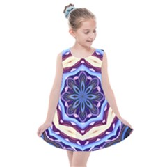 Mandala Art Design Pattern Kids  Summer Dress