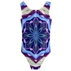 Mandala Art Design Pattern Kids  Cut-out Back One Piece Swimsuit