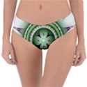 Ractal Mandala Green Purple Reversible Classic Bikini Bottoms View1