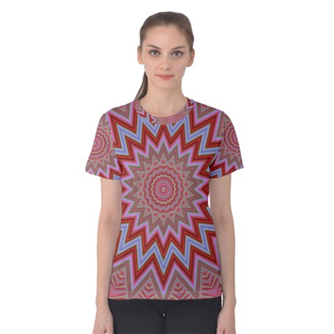 Abstract Art Abstract Background Art Pattern Women s Cotton Tee by Simbadda