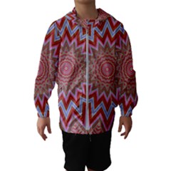 Abstract Art Abstract Background Art Pattern Hooded Windbreaker (kids) by Simbadda