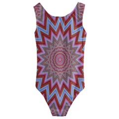 Abstract Art Abstract Background Art Pattern Kids  Cut-out Back One Piece Swimsuit