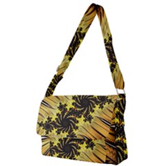 Fractal Art Colorful Pattern Full Print Messenger Bag