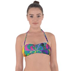 Mandala Abstract Background Image Halter Bandeau Bikini Top by Simbadda