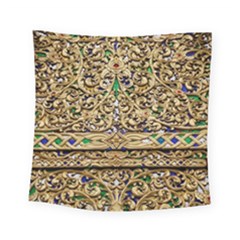 Gold Pattern Decoration Golden Square Tapestry (small) by Simbadda