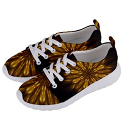 Mandala Gold Golden Fractal Women s Lightweight Sports Shoes by Simbadda