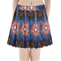 Mandala Pattern Kaleidoscope Pleated Mini Skirt by Simbadda