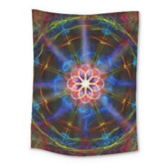 Mandala Pattern Kaleidoscope Medium Tapestry by Simbadda