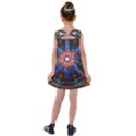 Mandala Pattern Kaleidoscope Kids  Cross Back Dress View2