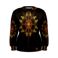 Fractal Floral Mandala Abstract Women s Sweatshirt by Simbadda