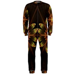 Fractal Floral Mandala Abstract Onepiece Jumpsuit (men)  by Simbadda