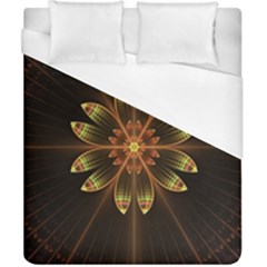 Fractal Floral Mandala Abstract Duvet Cover (california King Size) by Simbadda