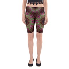 Julian Star Star Fun Green Violet Yoga Cropped Leggings by Simbadda