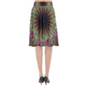 Julian Star Star Fun Green Violet Flared Midi Skirt View2