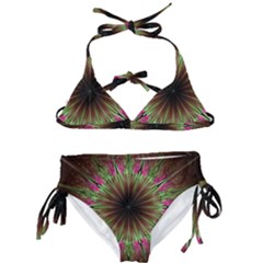 Julian Star Star Fun Green Violet Kids  Classic Bikini Set