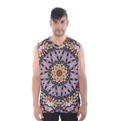 Abstract Art Texture Mandala Men s Basketball Tank Top by Simbadda