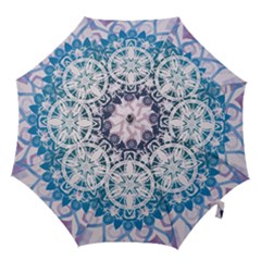 Mandalas Symmetry Meditation Round Hook Handle Umbrellas (medium) by Simbadda