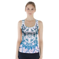 Mandalas Symmetry Meditation Round Racer Back Sports Top by Simbadda