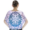 Mandalas Symmetry Meditation Round Batwing Chiffon Blouse View2