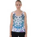 Mandalas Symmetry Meditation Round Velvet Tank Top View1