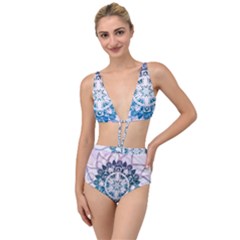 Mandalas Symmetry Meditation Round Tied Up Two Piece Swimsuit by Simbadda