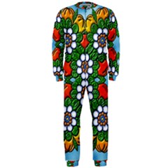 Mandala Background Colorful Pattern Onepiece Jumpsuit (men)  by Simbadda