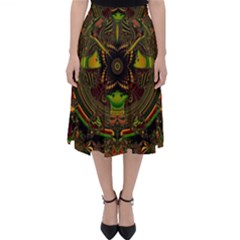 Fractal Art Artwork Design Classic Midi Skirt