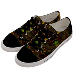 Fractal Art Artwork Design Men s Low Top Canvas Sneakers by Simbadda