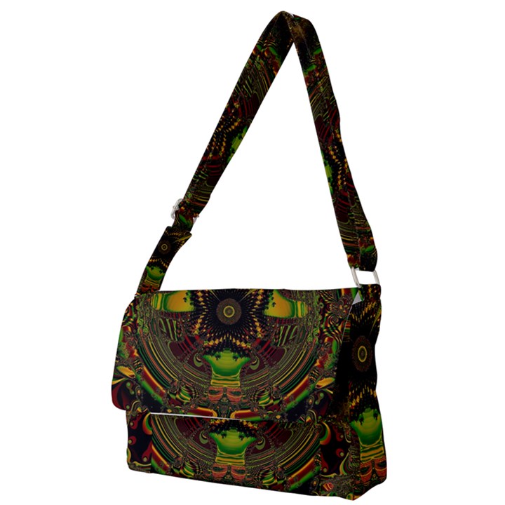 Fractal Art Artwork Design Full Print Messenger Bag