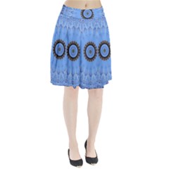 Mandala Graphics Decoration Pleated Skirt by Simbadda