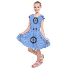 Mandala Graphics Decoration Kids  Short Sleeve Dress by Simbadda